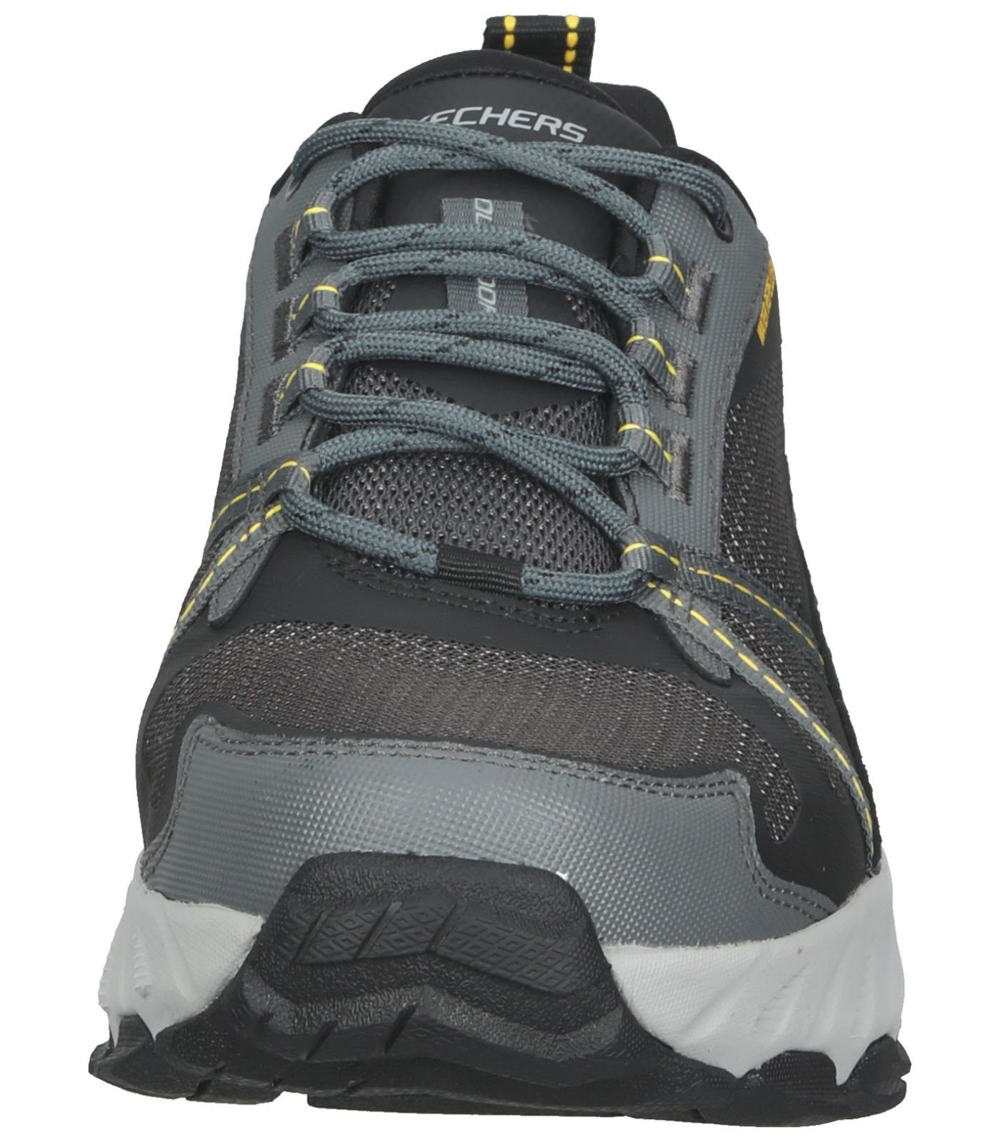 Skechers Sneaker Mesh-Charcoal Leather-Synthetic Schwarz Trim / Leder Sneaker Black BKCC 