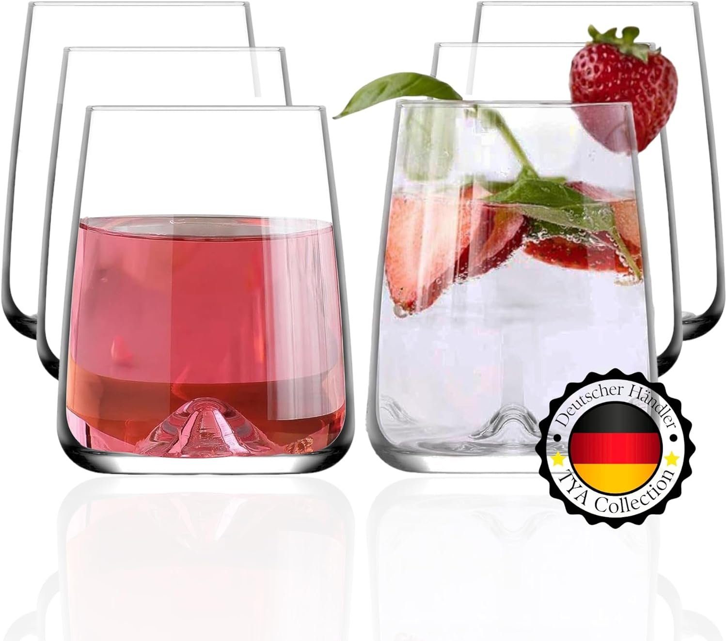 Collection Longdrinkgläser TYA Glas Glas Perfekt 6er 475cc, Restaurants zuHause,