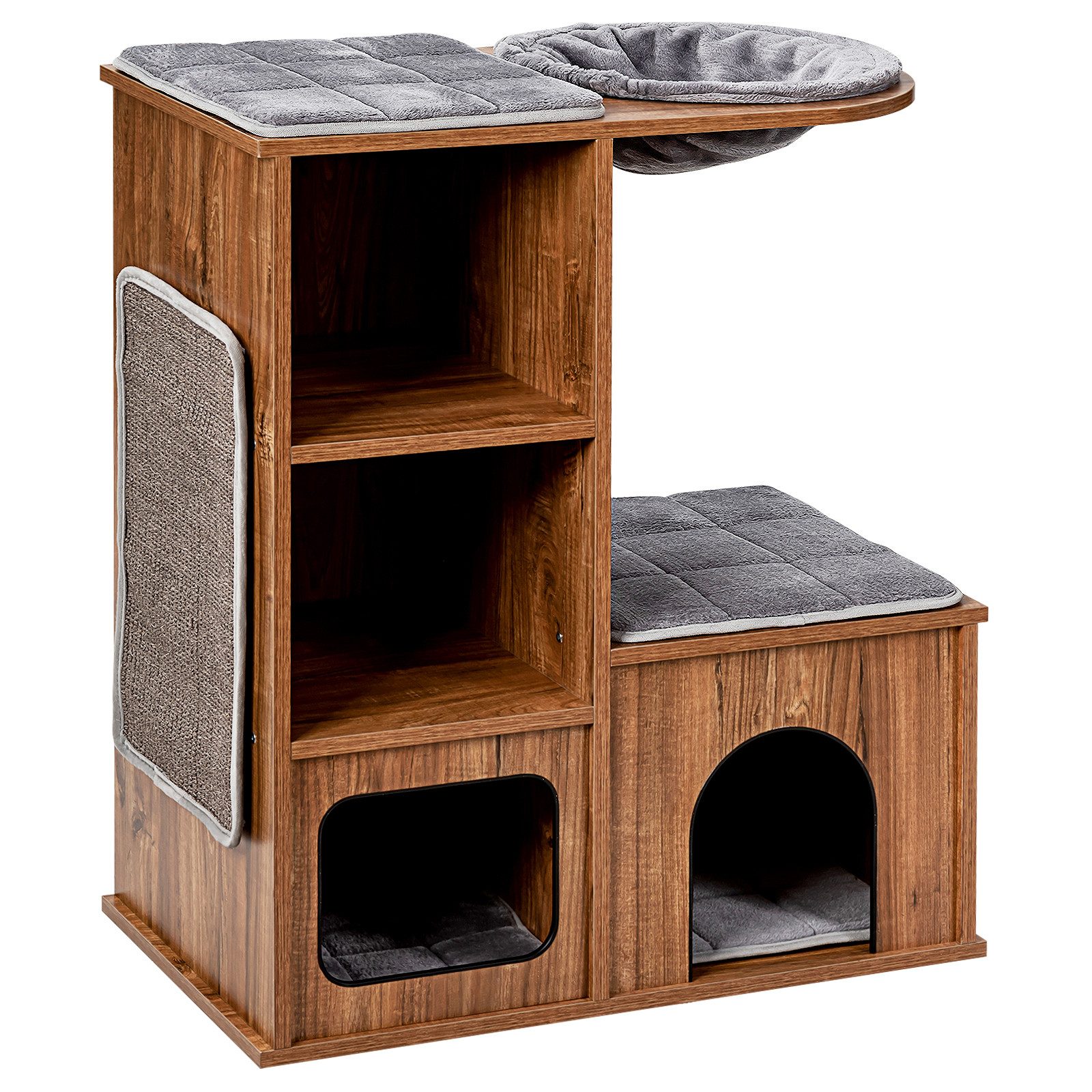 COSTWAY Kratzbaum Katzenbaum, mit Höhle & Matten, 69 x 39 x 80,5 cm günstig online kaufen