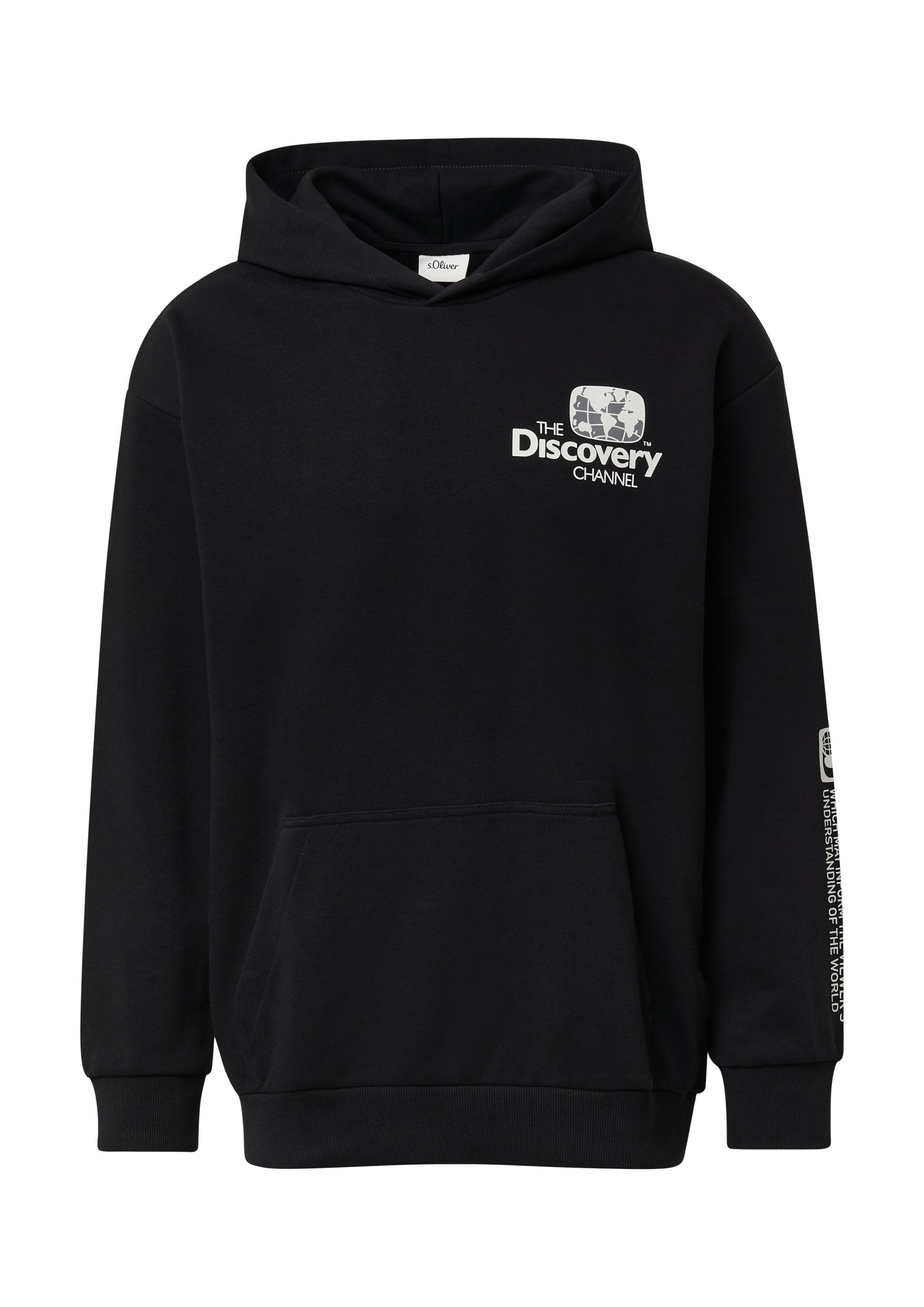 s.Oliver Sweatshirt Sweatshirt Softer Hoodie mit Ford®, Discovery Channel®-Artwork