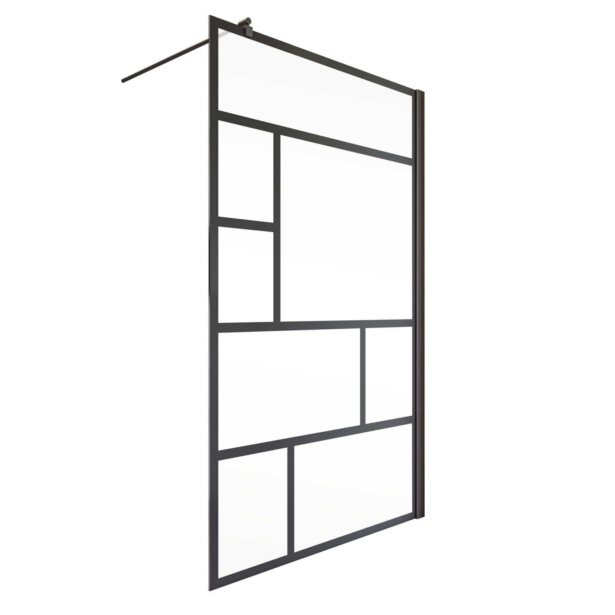 Schulte Walk-in-Dusche Alexa Style 2.0 Duschwand, Dekor Atelier 1, Sicherhe günstig online kaufen