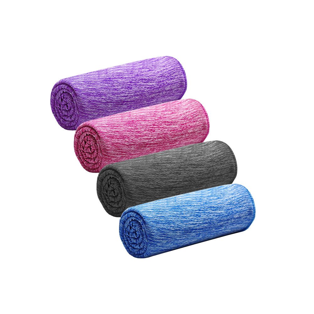 nsihing Sporthandtuch 4Pack Kühlendes Handtuch, Eis-Sport-Handtuch, kühles Handtuch, (4-St), für sofortige Kühlung, für Yoga, Reisen, Golf, Fitness (100x 30cm)