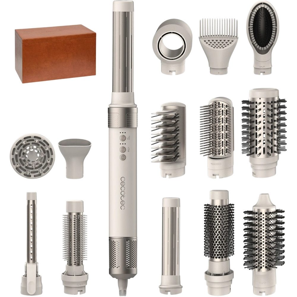 Cecotec Multihaarstyler Bamba CeramicCare 14in1 AirGlam - Multihaarstyler - champagne