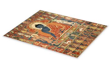 Posterlounge Poster Tibetan School, Bemalte Banner (Thangka) mit dem Medizin-Buddha (Bhaishajyaguru), Malerei