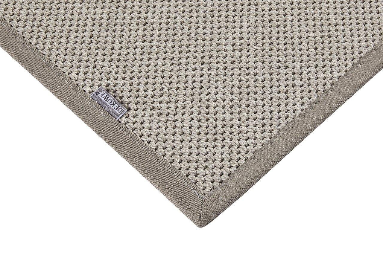 Läufer Naturino Prestige, Dekowe, rechteckig, und sand Flachgewebe, meliert, 10 In- mm, Optik, geeignet Outdoor Höhe: Sisal