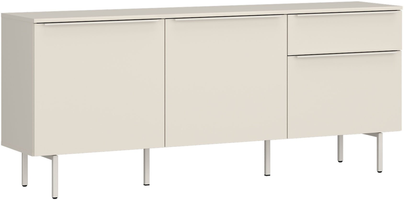TOM TAILOR HOME Sideboard, Lowboard, Breite 165 cm,3 Türen,1 Schublade, viel Stauraum