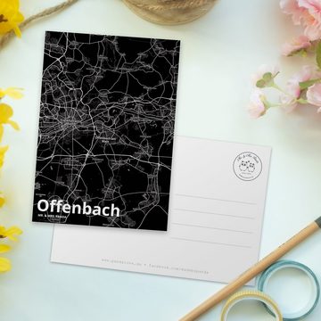 Mr. & Mrs. Panda Postkarte Offenbach - Geschenk, Grußkarte, Geburtstagskarte, Stadt, Städte, Ein