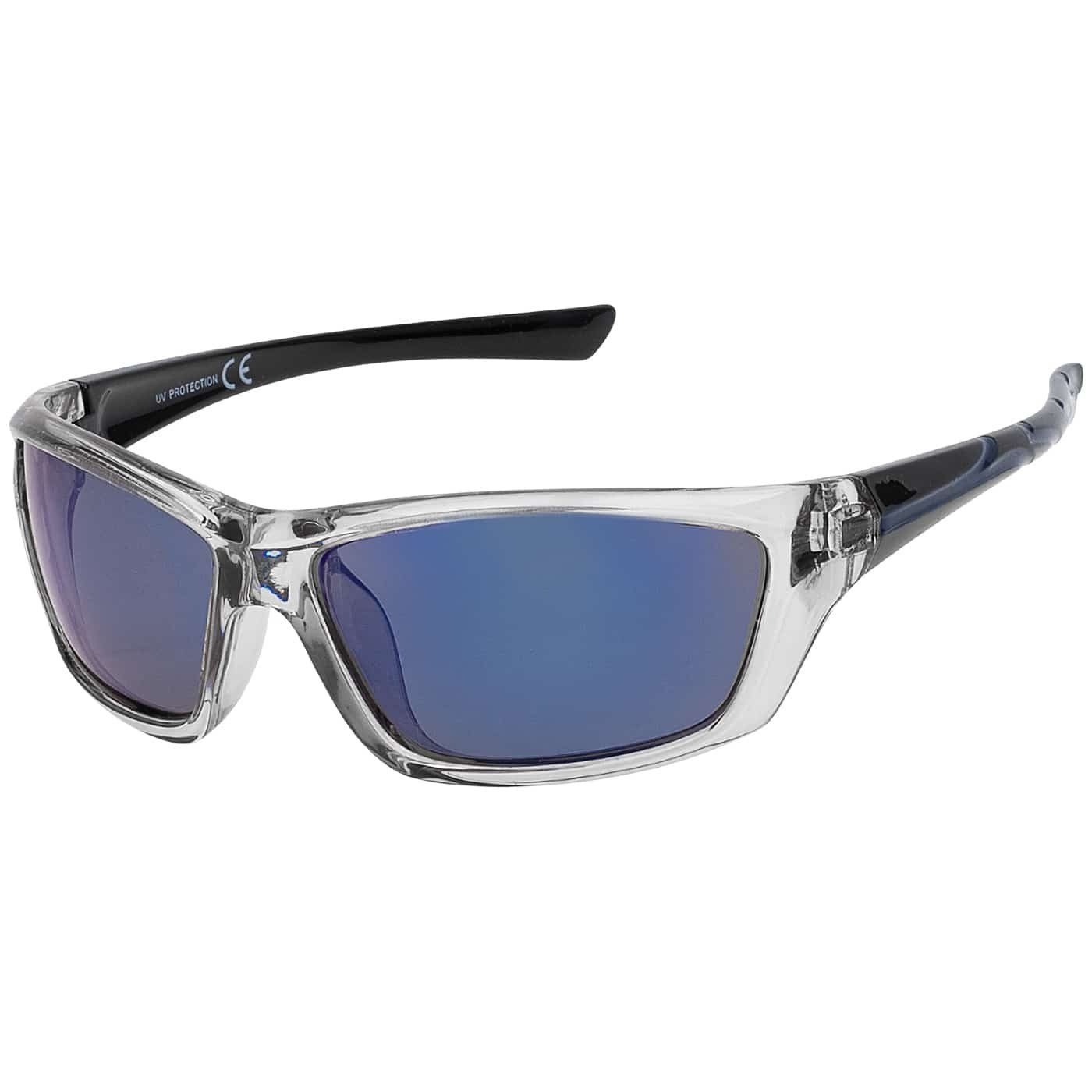 blau, Designer (1-St), Sportbrille Linsen schwarz, oder Moderne mit grün-blauen gelb-rot Damen Sonnenbrille, Eyewear BEZLIT