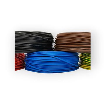Ekabel24.de H07V-K 2,5mm² Einzelader Kabel 100m grün-gelb blau rot braun schwarz Stromkabel