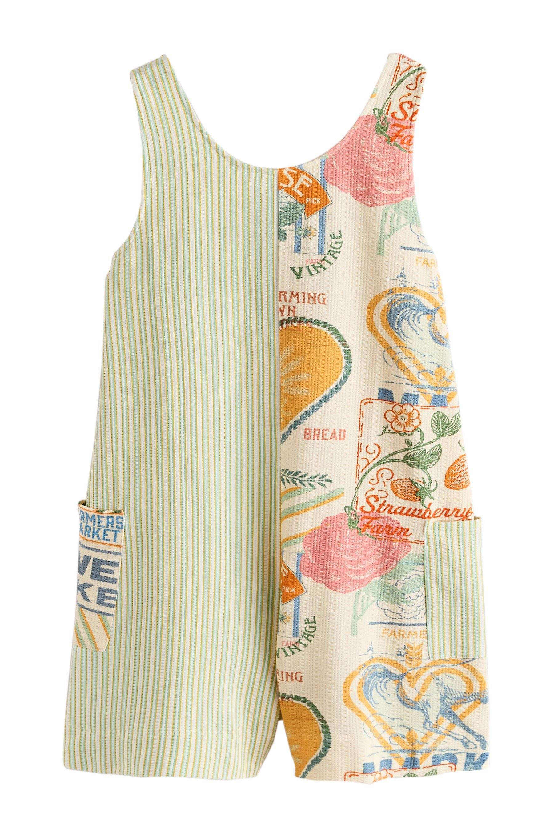 Playsuit Gespleißter Jersey-Playsuit
