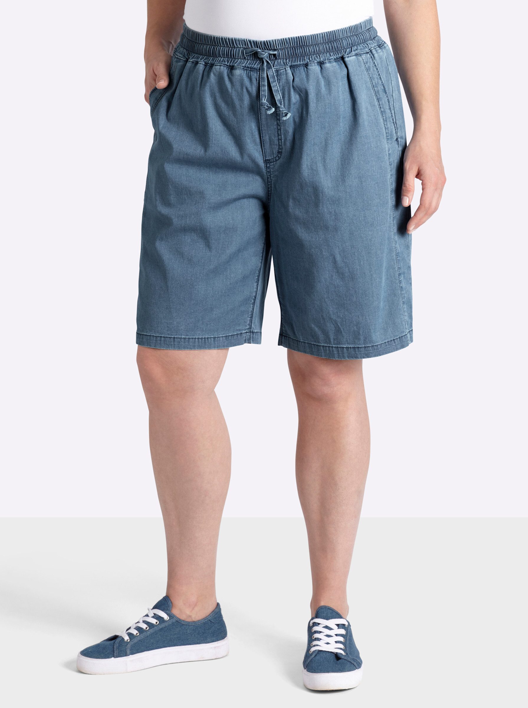 Sheego Jeansshorts Jeans-Shorts normal