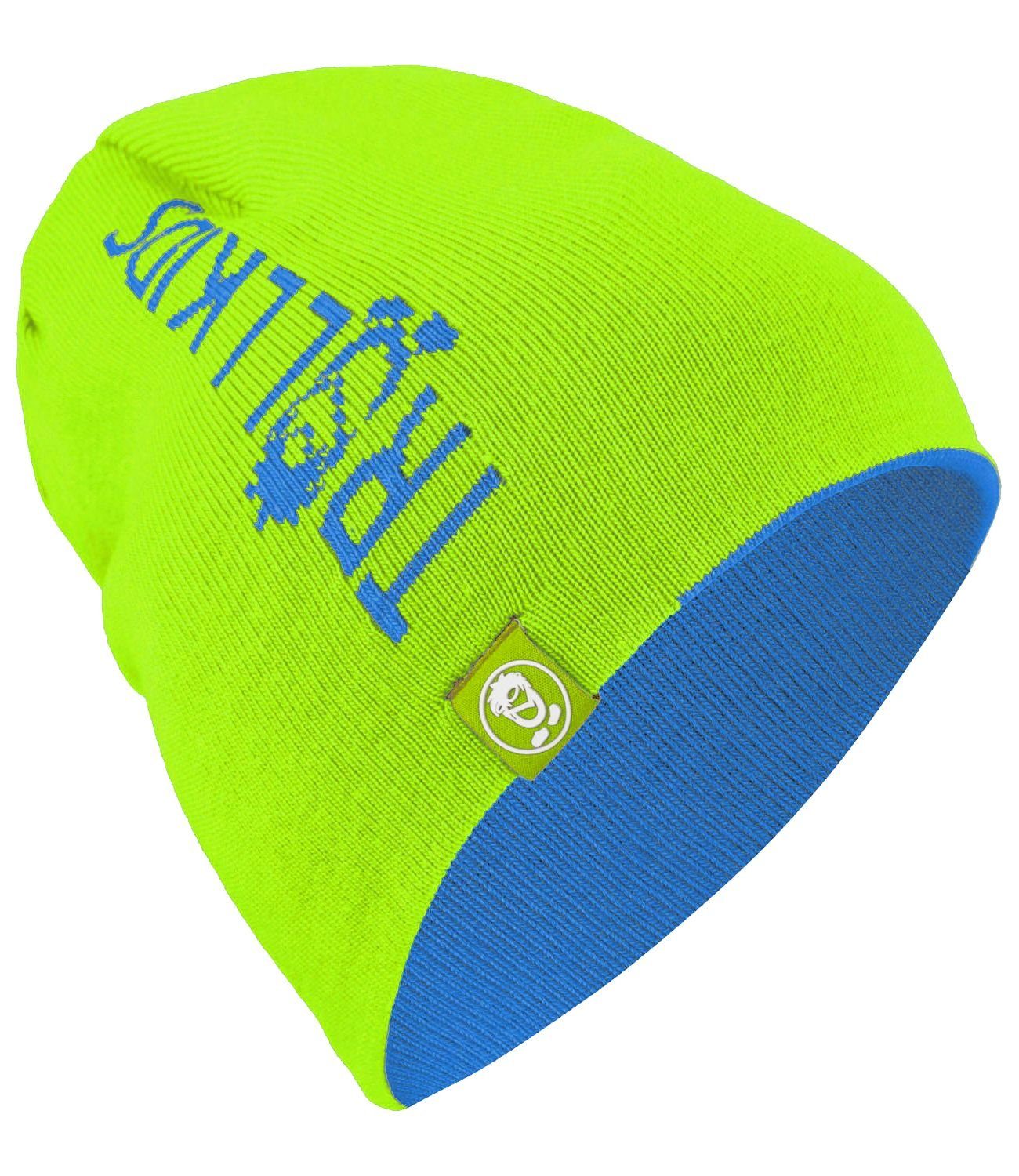 Troll TROLLKIDS Beanie Vivid-Blau/Limegrün