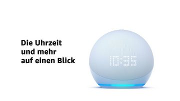 Amazon Echo Dot mit Uhr 5. Generation WLAN Alexa Bluetooth-Lautsprecher (WLAN (WiFi), Bluetooth, A2DP Bluetooth, AVRCP Bluetooth, mit Sprachsteuerung Smart Speaker, LED-Lichtring, eero integriert)