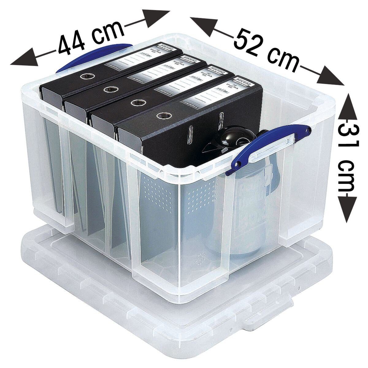 REALLYUSEFULBOX Aufbewahrungsbox, 42 Liter, verschließbar und stapelbar