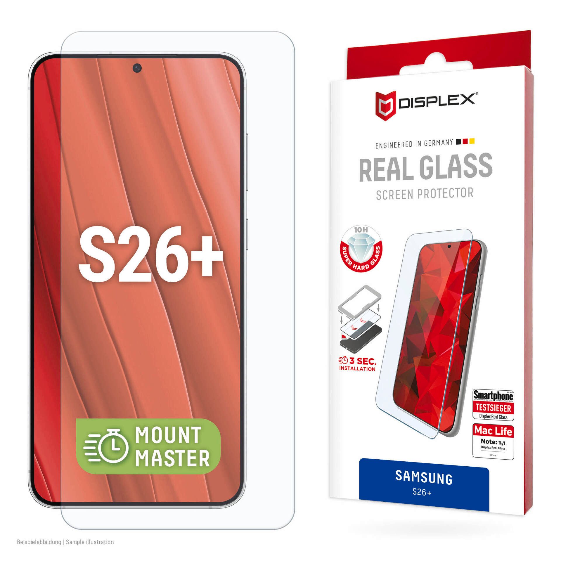 Displayschutzglas Real Glass Screen Protector mit MountMaster