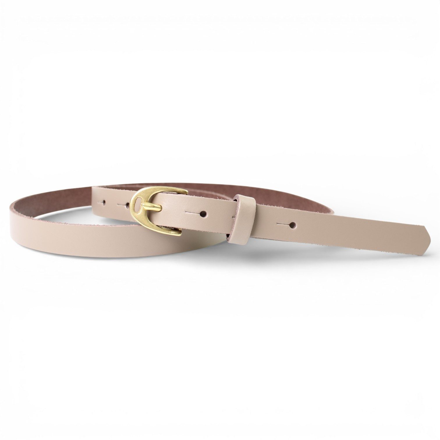 FRONHOFER Taillengürtel 19509 (1-St) Damen Ledergürtel, massiv Messing Gürtelschnalle 1,5 cm, echt Leder