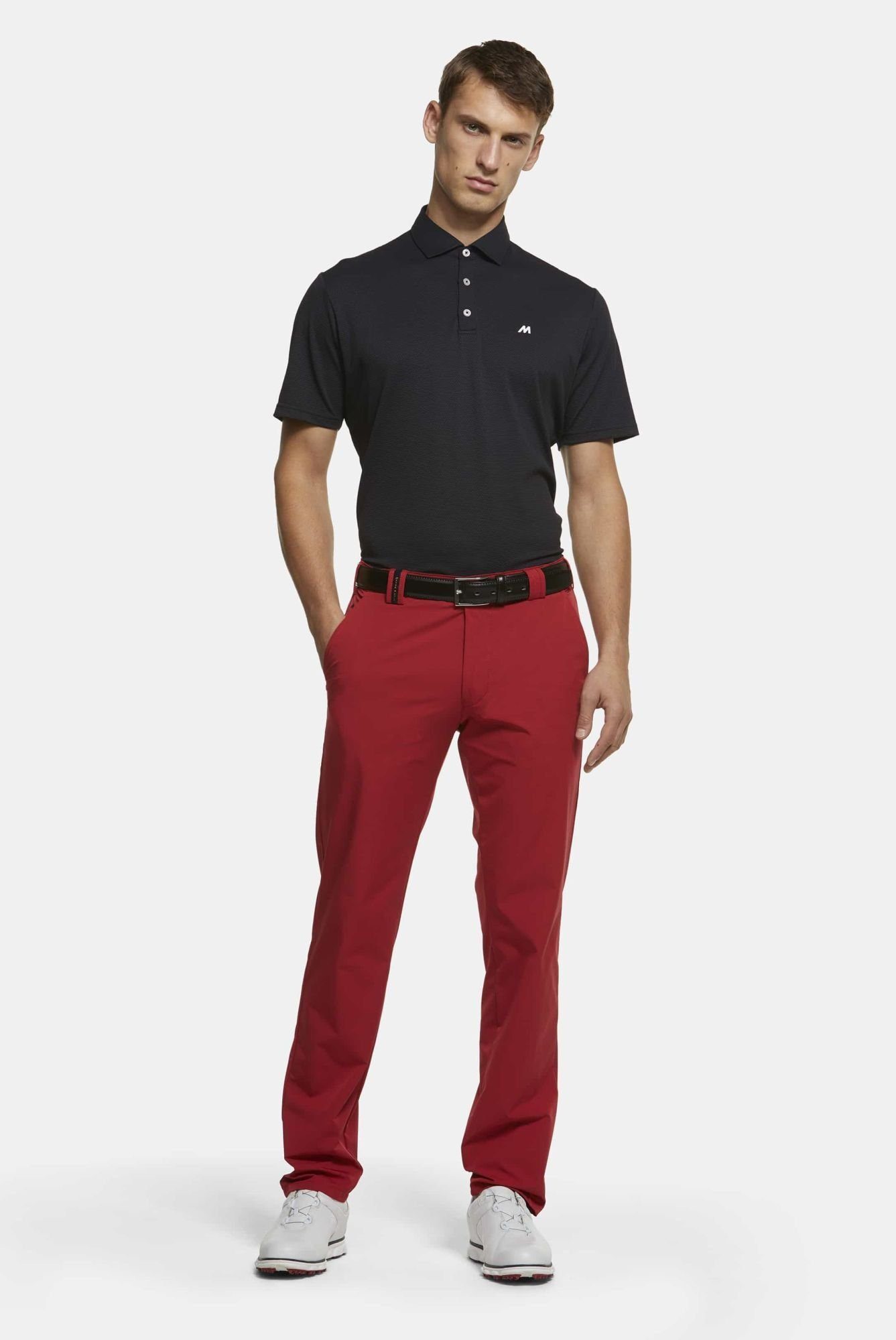 Chinohose Performance MEYER High 4-Way-Stretch Augusta rot