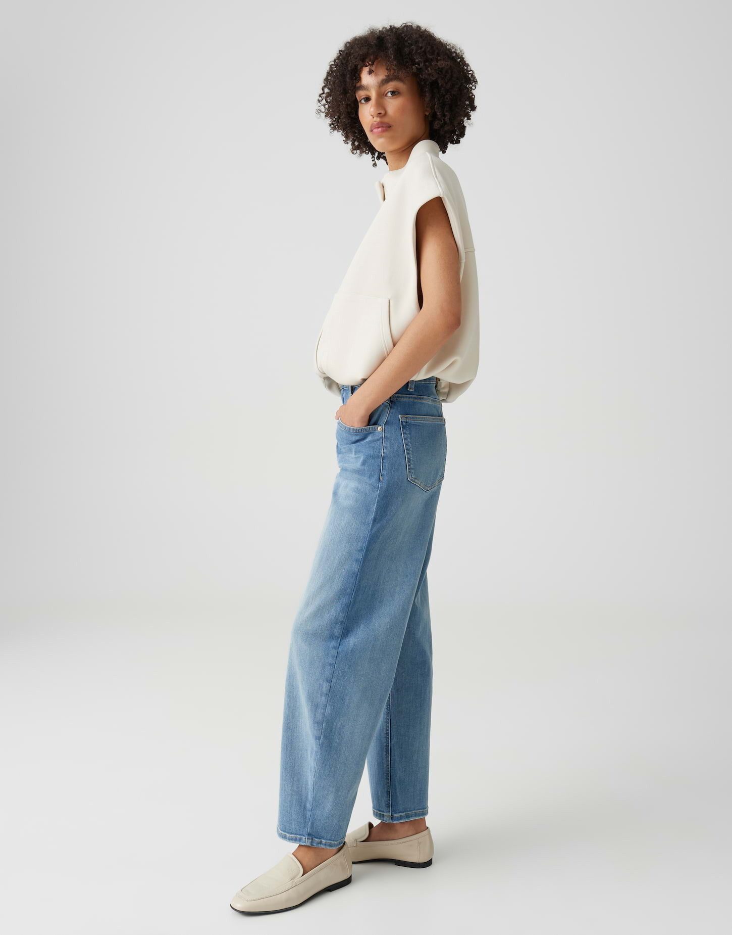 OPUS PANTS Relax-fit-Jeans MARI COSMO Barrel Jeans aus Baumwoll Mix Mid Rise – Bild 5 von 5