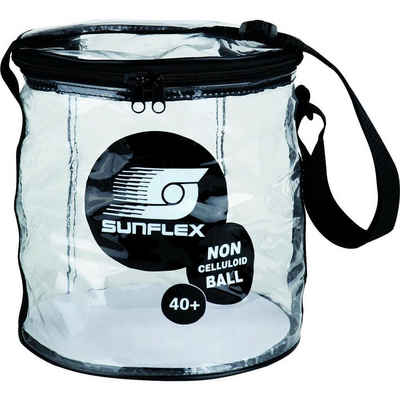 Sunflex Schlägerhülle Balltasche für Tischtennisbälle transparent, Tischtennishülle Schlägerhülle Tischtennis Hülle Schläger Aufbewahrung Tischtennistasche Tasche Case Balltasche Ball Bag