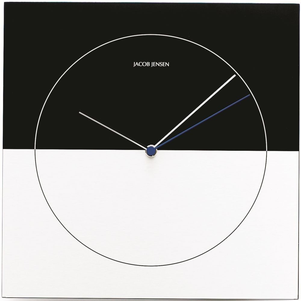 Jacob Jensen Wanduhr JACOB JENSEN Wanduhr CLASSIC 315 schwarz / silber 29,5 x 29,5 cm