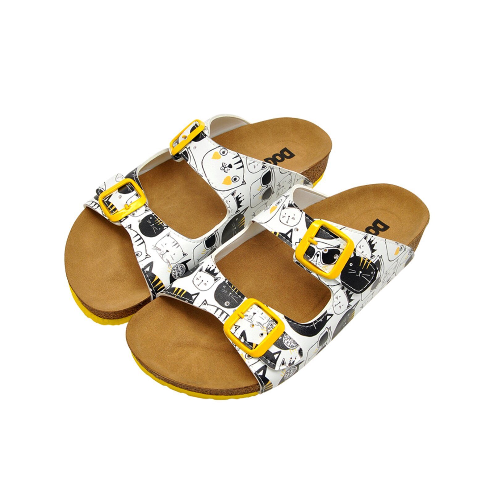DOGO Stella Pantolette Patch Fish Damen Sandalen, Stella Pantolette Pantolette Handgefertigt
