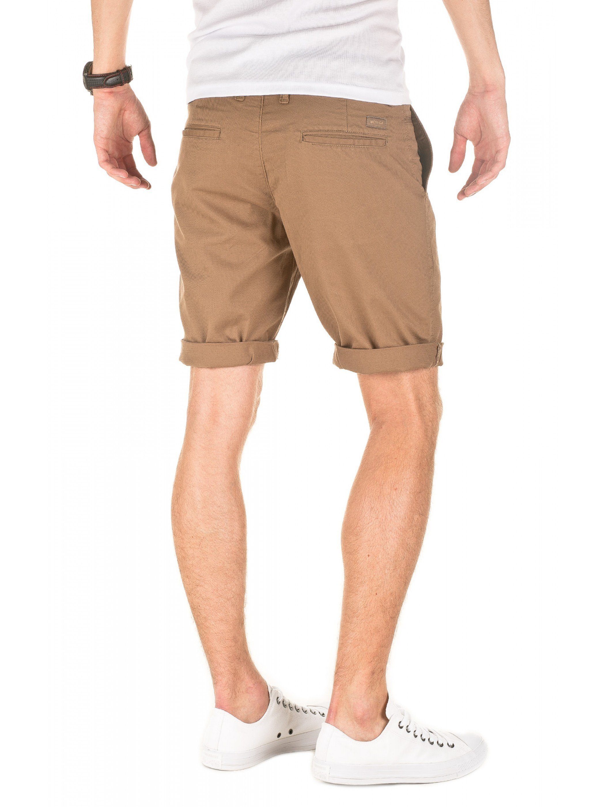 WOTEGA Chino (otter181018) Penta Shorts Braun Shorts