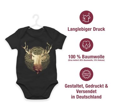Shirtracer Shirtbody Hirsch Jäger Mode für Oktoberfest Baby Outfit
