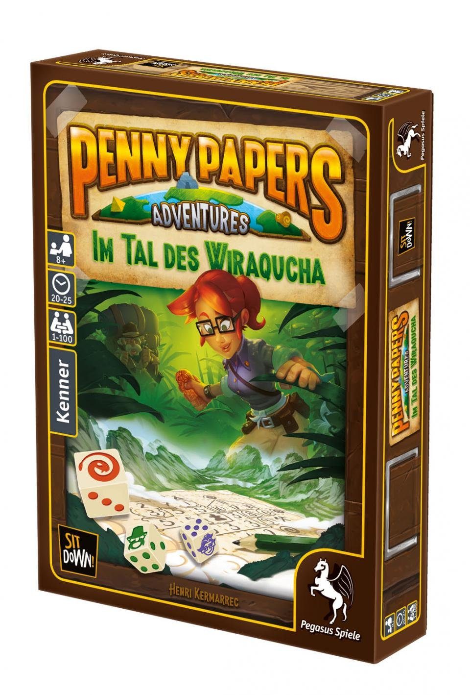 Wiraqucha Spiel, Im des - Papers Tal Pegasus Adventures Penny