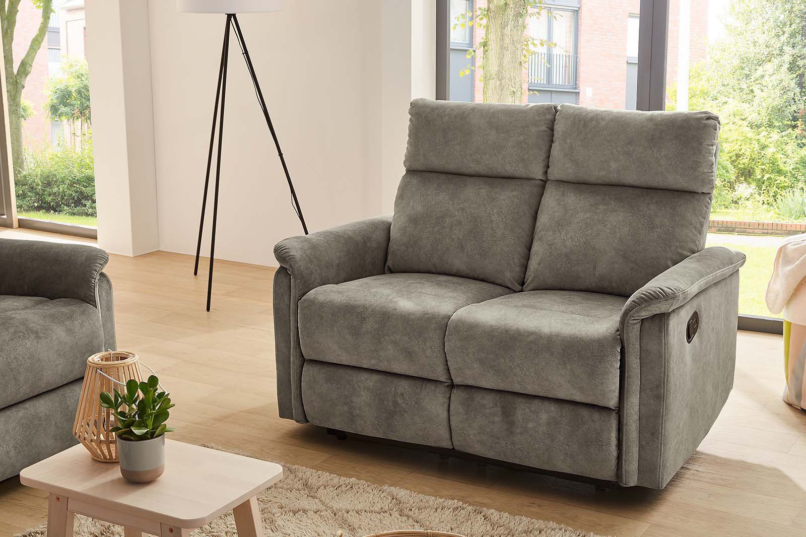 Jockenhöfer Gruppe 2-Sitzer Amrum, B: 130 cm, mit Relax- & Liegefunktion, Taschenfederkern-Polsterung