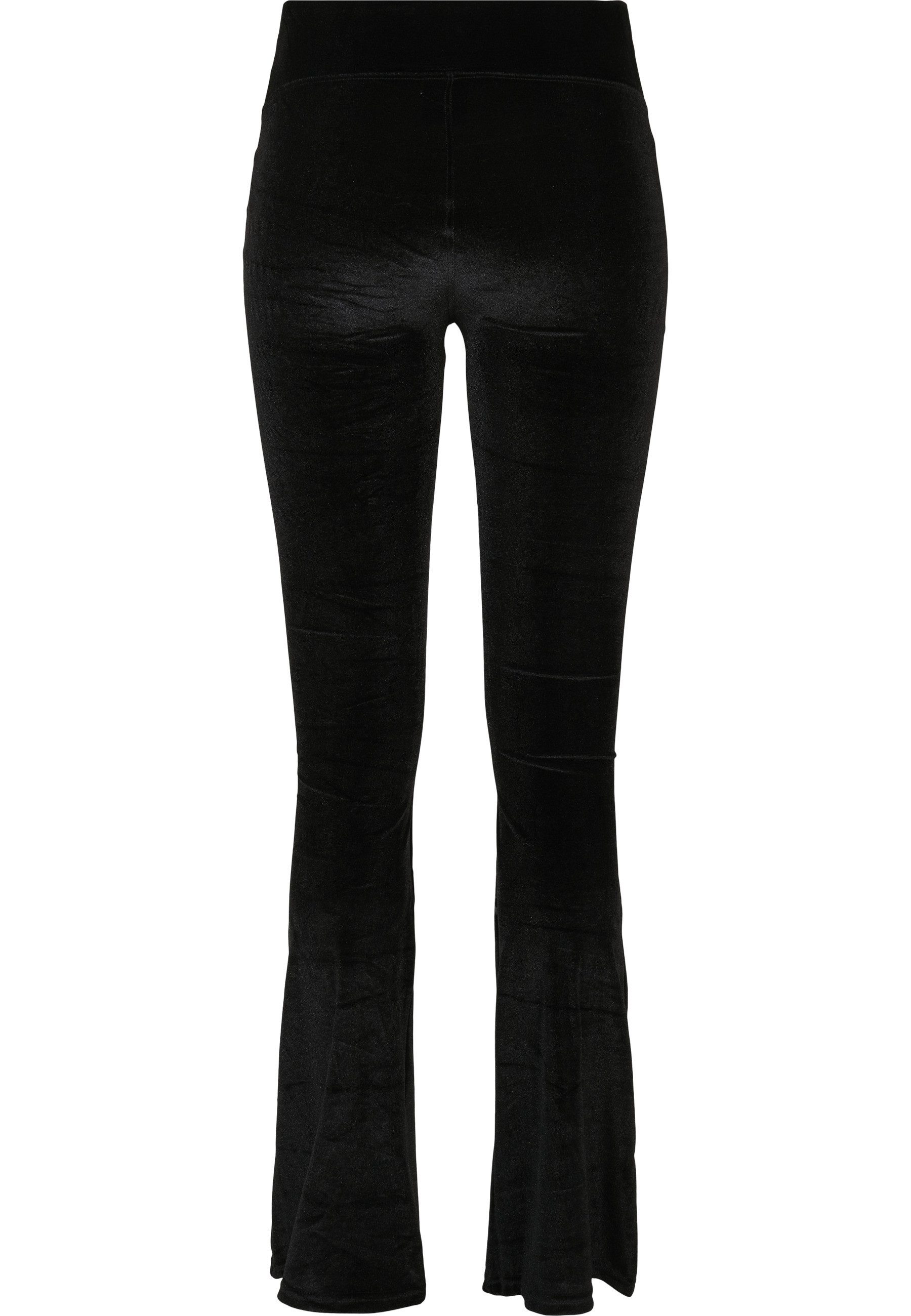URBAN CLASSICS Leggings Urban Classics Damen Ladies High Waist Velvet Boot Cut Leggings (1-tlg)
