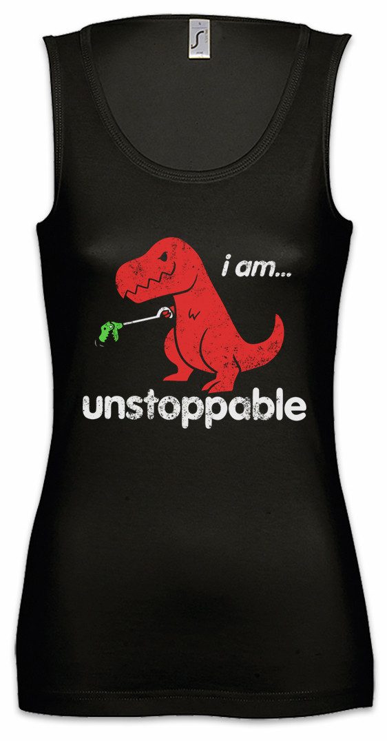 Tanktop I Am Unstoppable Ärmelloses Damen T-Shirt Tyrannosaurus Rex T-Rex