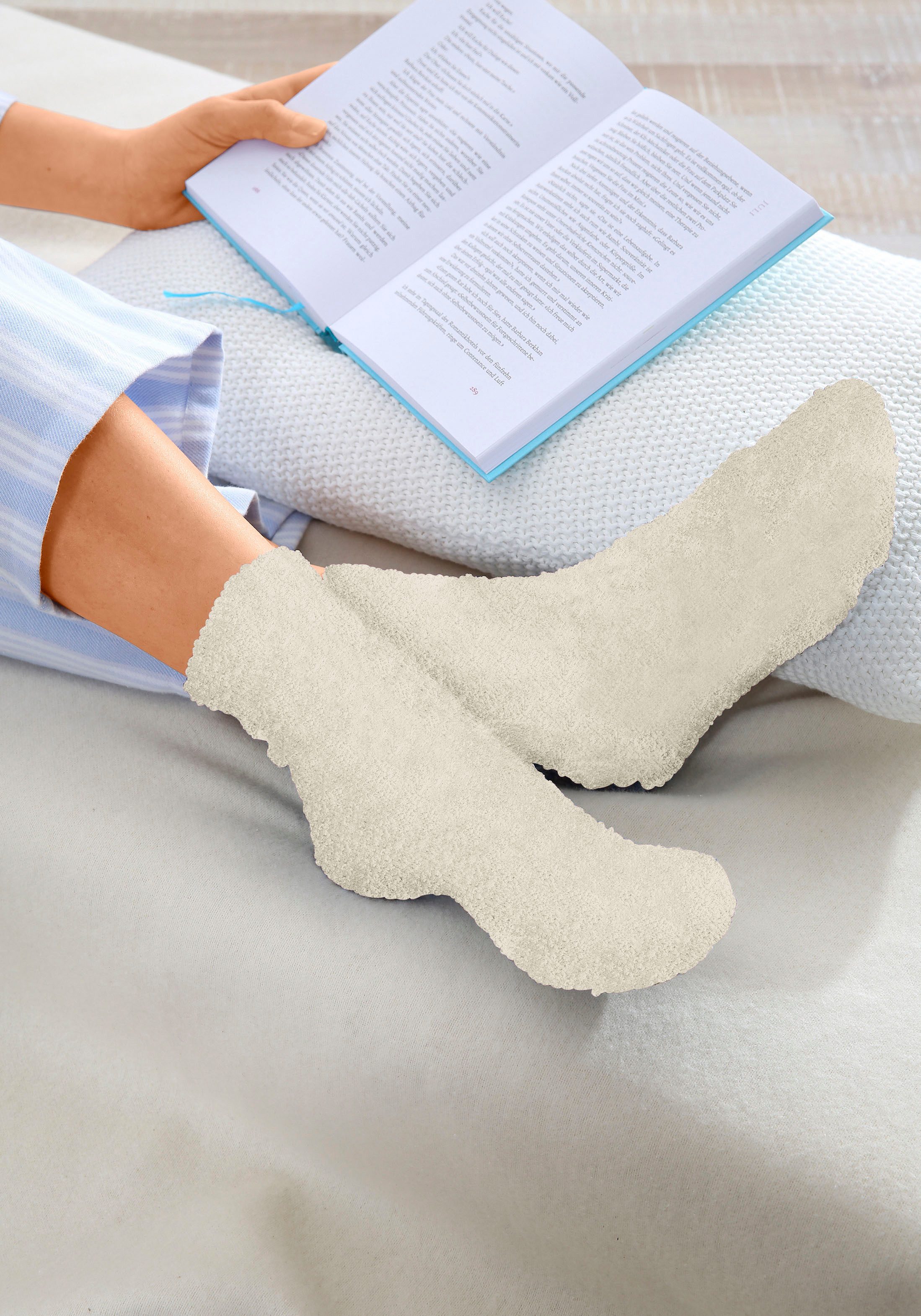 Lavana Kuschelsocken (Packung, 5-Paar) ideal als Bettsocken