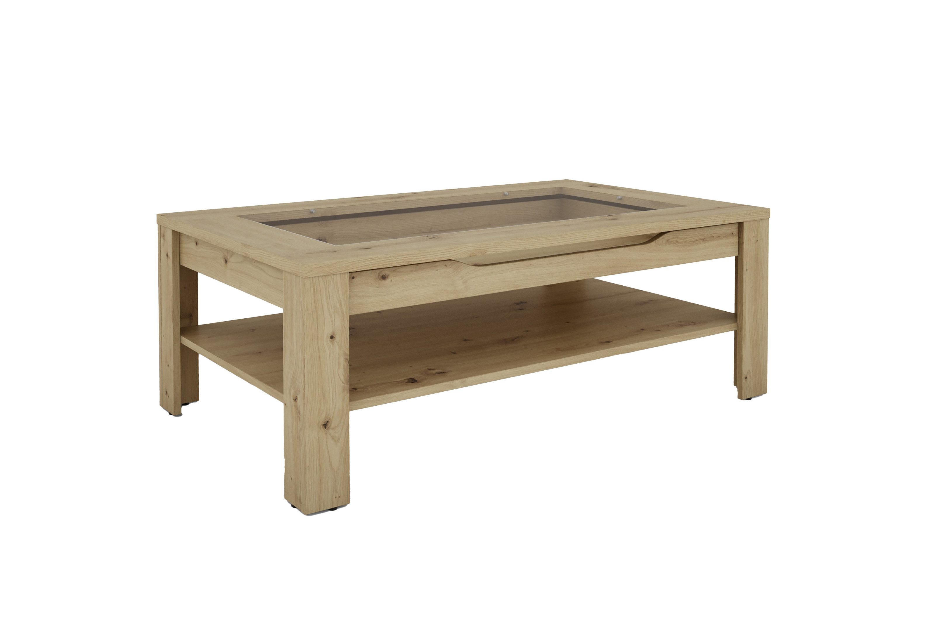 freiraum Couchtisch RALPH (B 110, H 43, T 67 cm), in Eiche-Optik 110 x 43 x 67 cm (BxHxT)