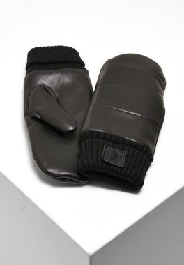 URBAN CLASSICS Baumwollhandschuhe Urban Classics Unisex Puffer Imitation Leather Gloves