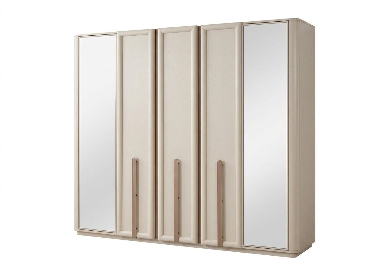 JVmoebel Kleiderschrank Modernes Schlafzimmerschrank Drehtüren Schrank Spiegelschrank Luxus (1-St., 1-tlg)