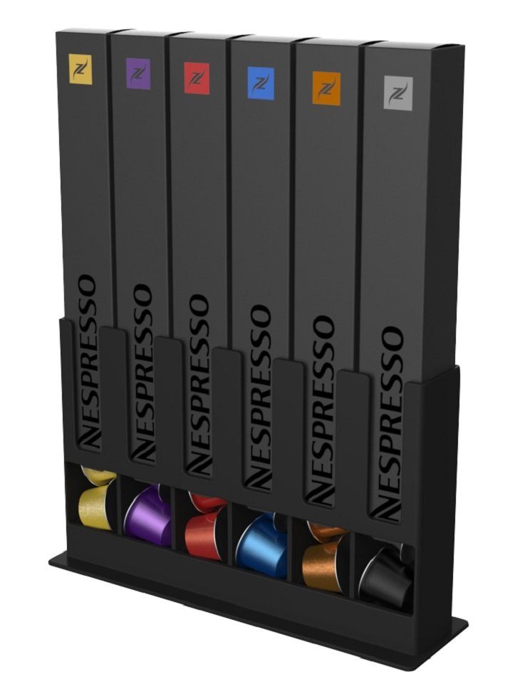 TAVOLA SWISS Kapselspender Nespresso Kapselhalter Box 60, für bis zu 60 Nespresso Kaffeekapseln