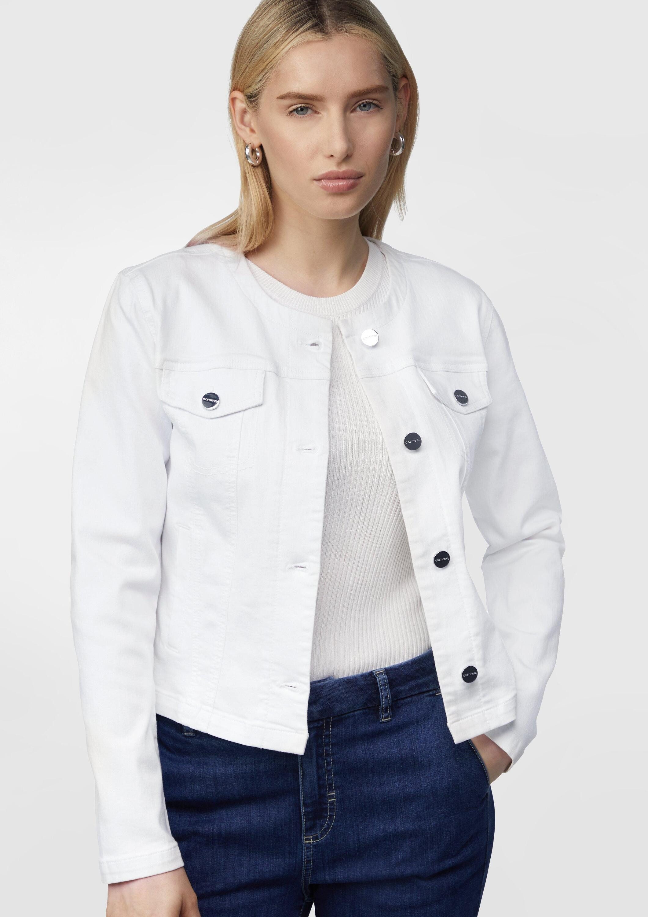 comma Funktionsjacke Indoor-Jacke Taillierte Jeansjacke mit Waschung günstig online kaufen