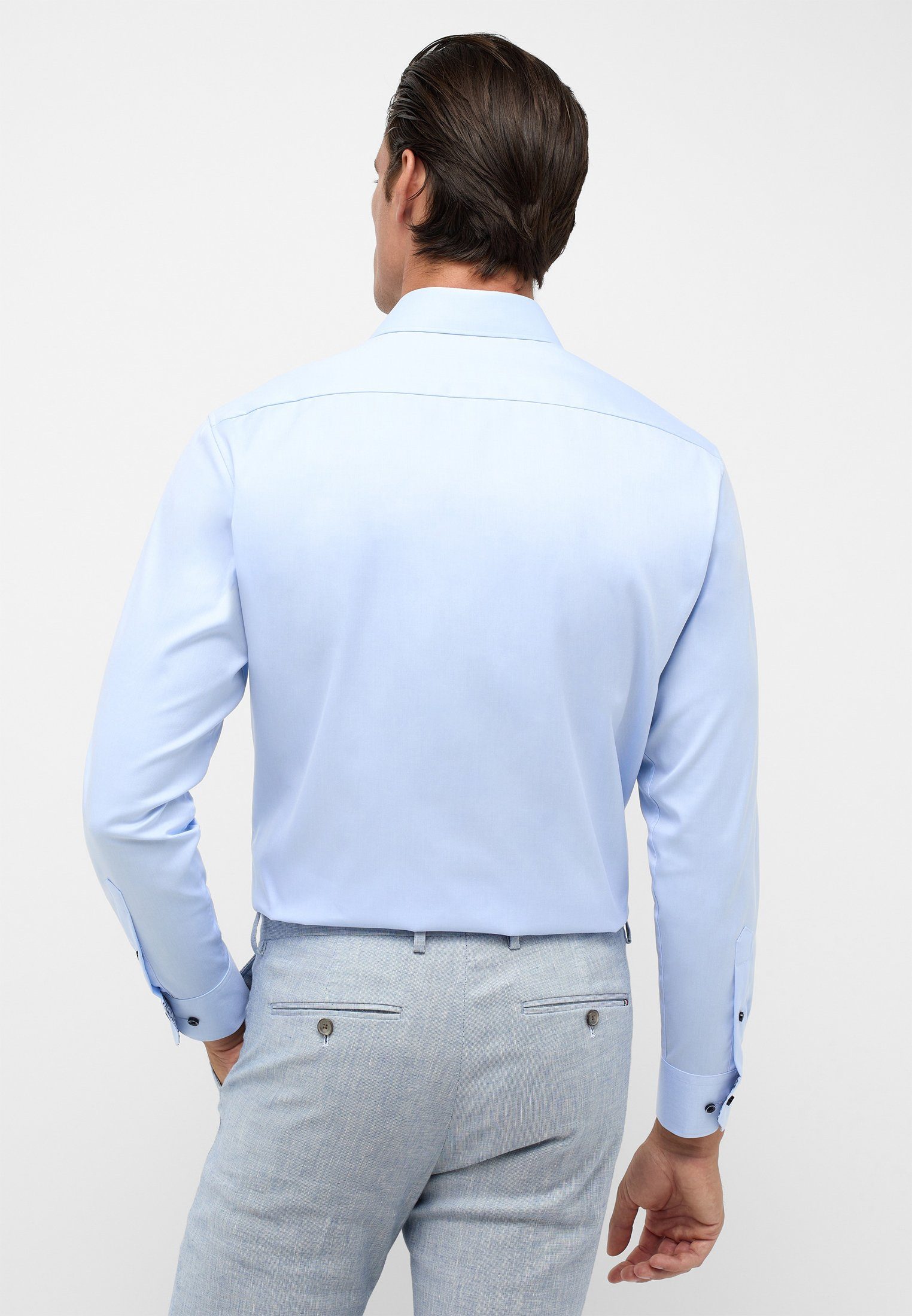 MODERN FIT hellblau Eterna Langarmhemd