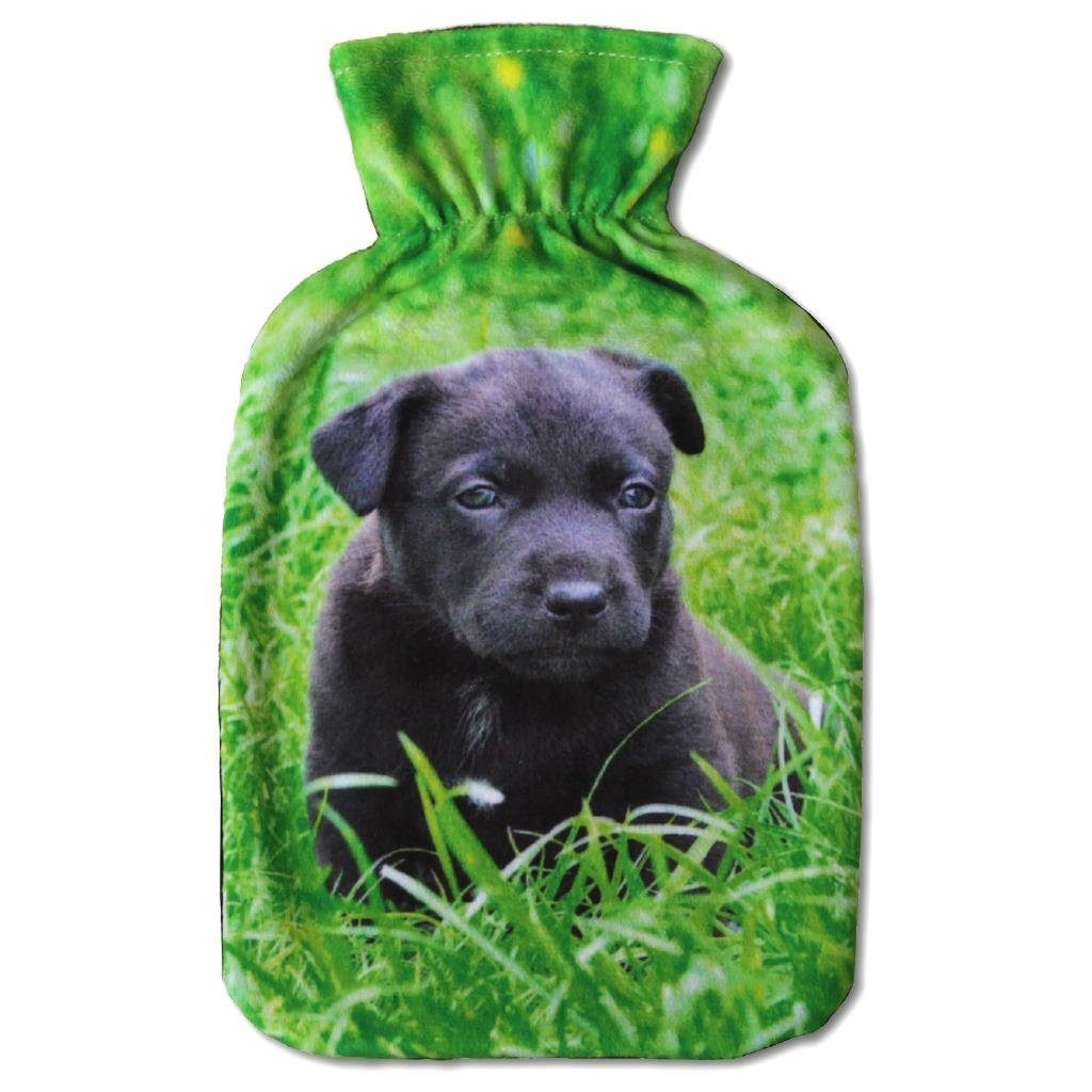 Arsvita Wärmflasche, Wärmflaschenbezug mit Motiv, inkl. Wärmflaschen mit ca. 1 Liter
