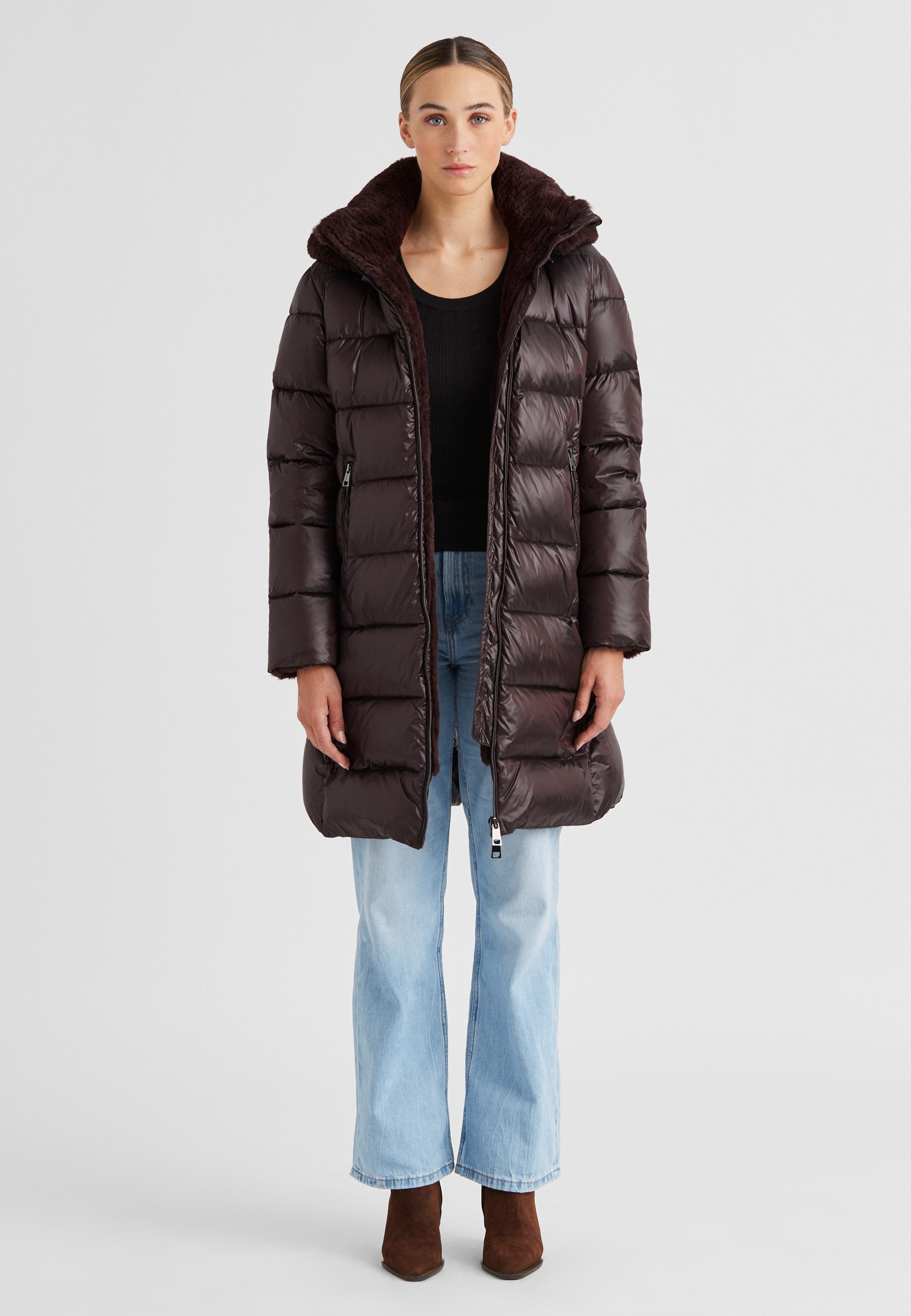 Milestone Steppmantel MSRocky Damen Steppjacke Lang Mantel gesteppt normale günstig online kaufen