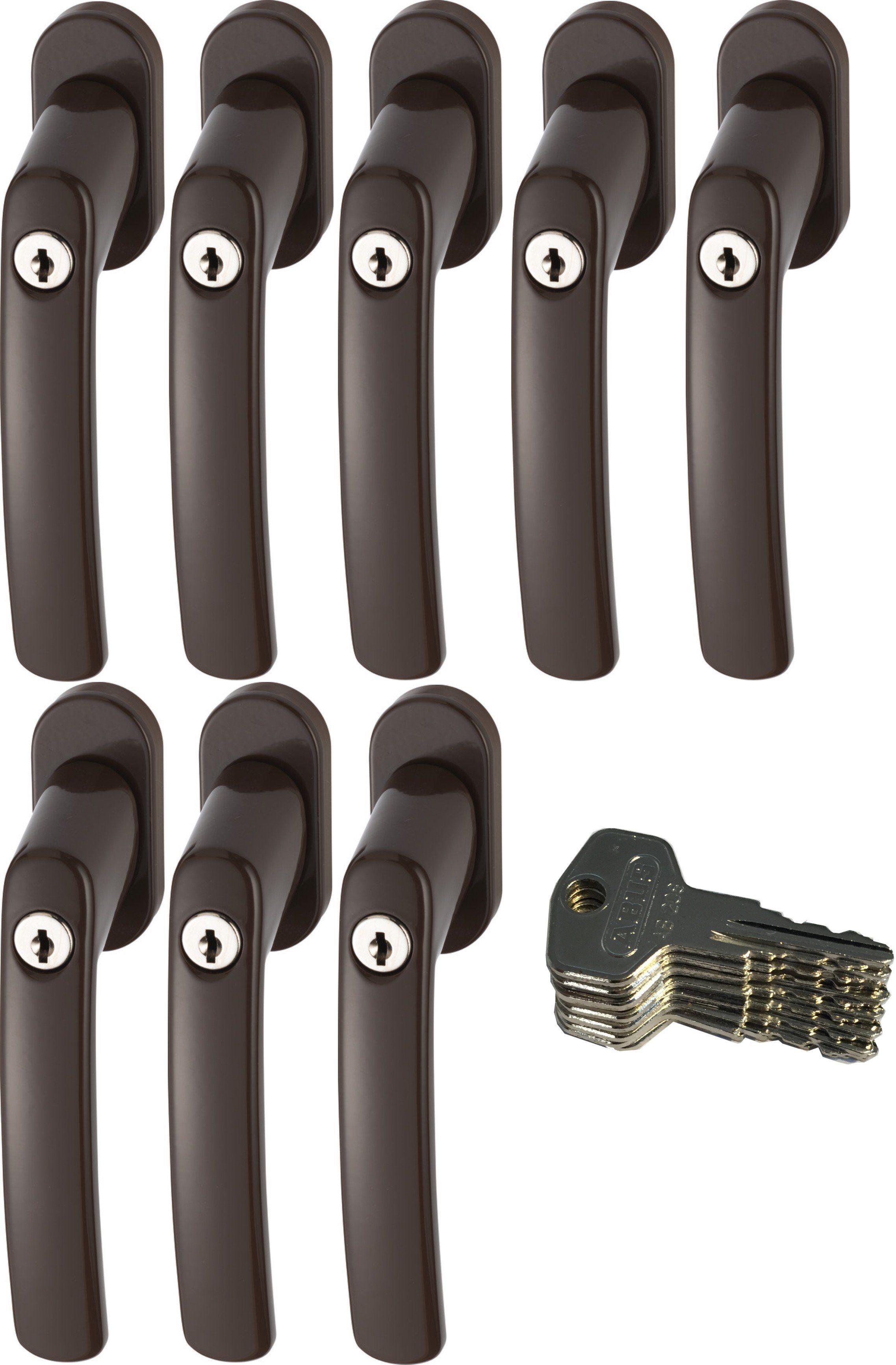 ABUS Fenstergriff ABUS FG200 Weiß, Braun, günstig online kaufen