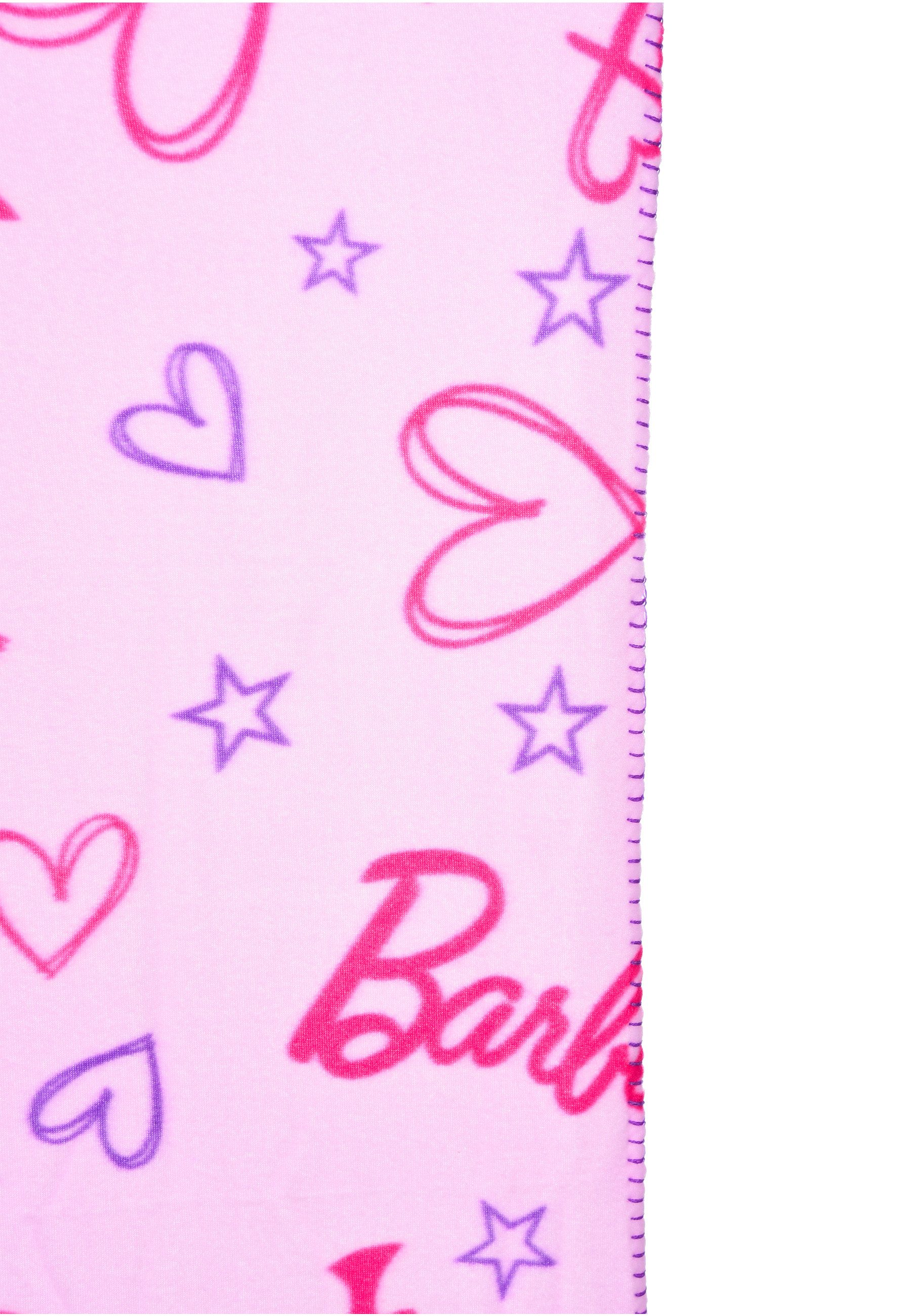 Kinderdecke Kinder Mädchen Kuscheldecke Fleece Decke, Barbie günstig online kaufen