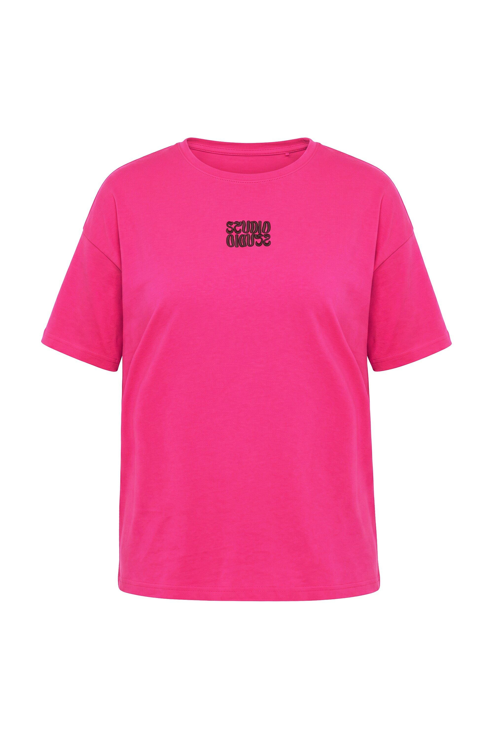 Studio Untold T-Shirt T-Shirt Oversize Shape Stickerei