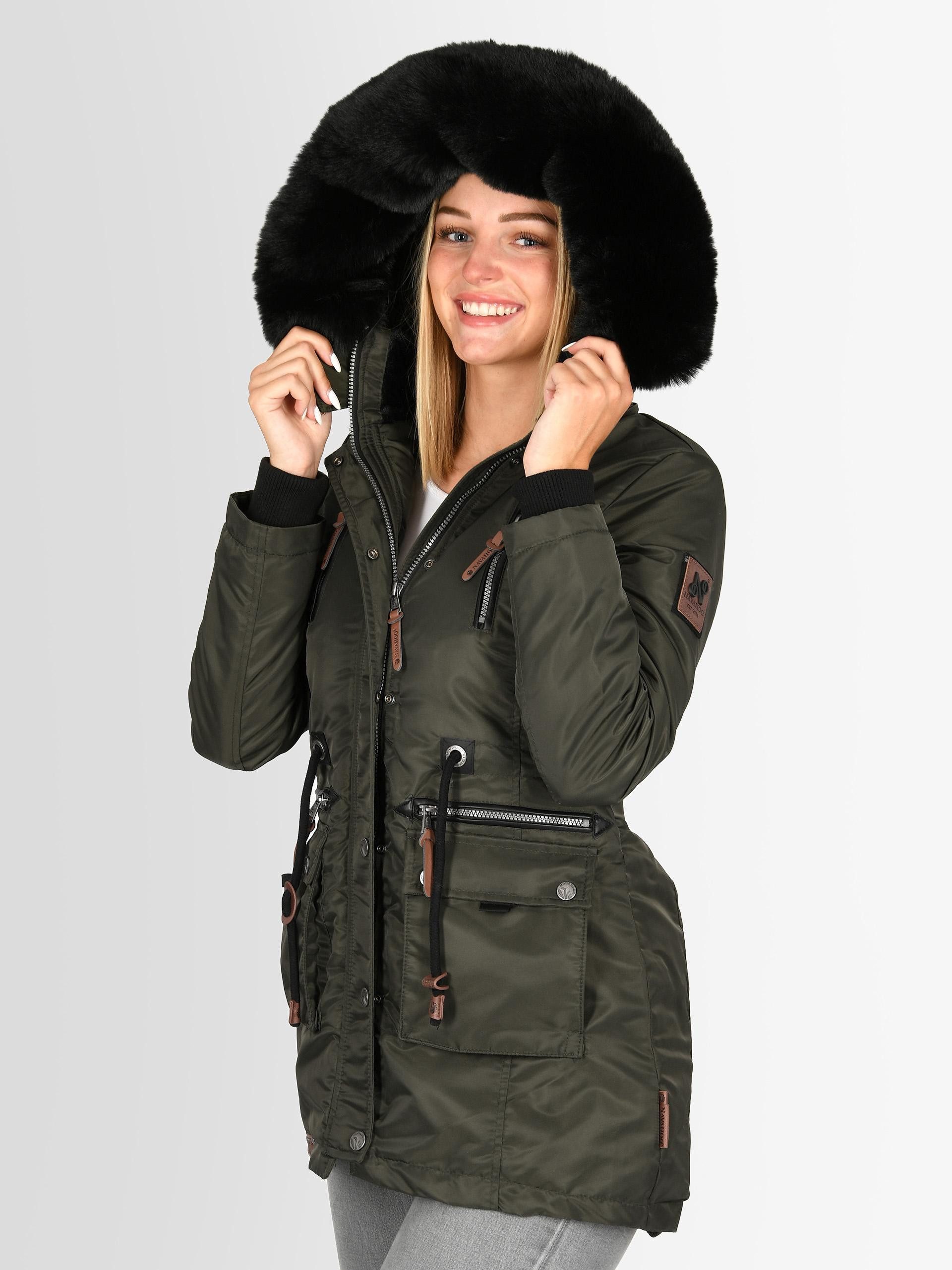 Navahoo Winterjacke Navahoo Mangala Princess Damen Winterjacke B873 mit abnehmbarer Kapuze – Bild 4 von 5