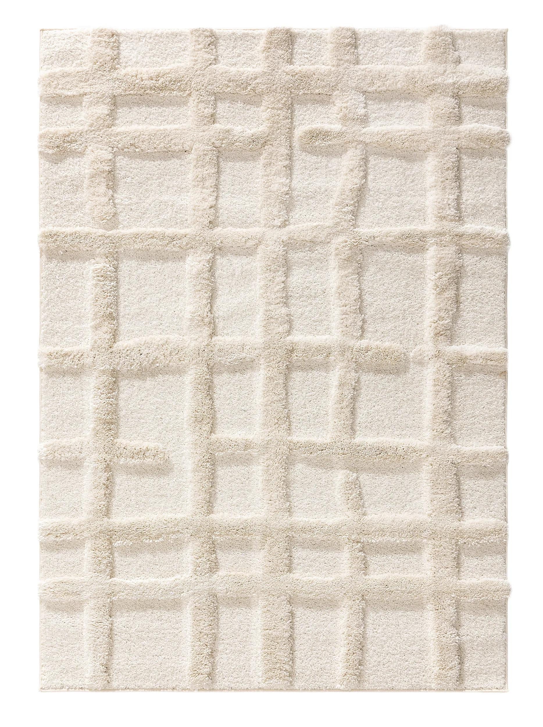 benuta Hochflor-Teppich Tibo, rechteckig, Höhe: 31 mm, Teppich Wohnzimmer, Schlafzimmer, Esszimmer, Flur, Kunstfaser, Cozy