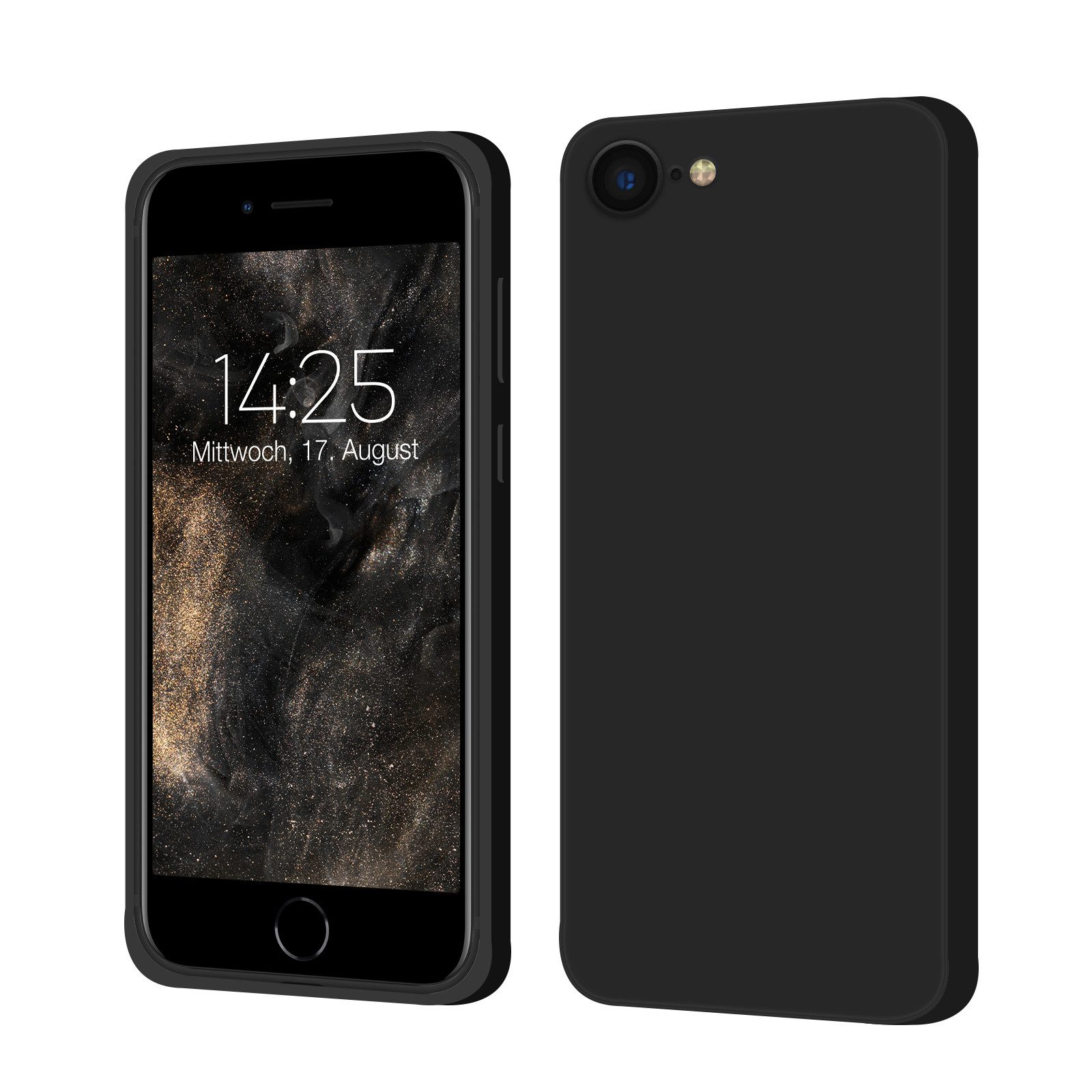 Tec-Expert Handyhülle SoftGrip Cover Hülle für Apple iPhone 7, Handy Case Bumper integrierter Kameraschutz flexibel