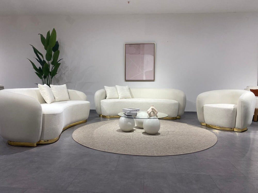 Nobelaa Sofa Sitzgruppe/Sofa Set - Wohnzimmergarnitur "Dahlia" 3+3+1