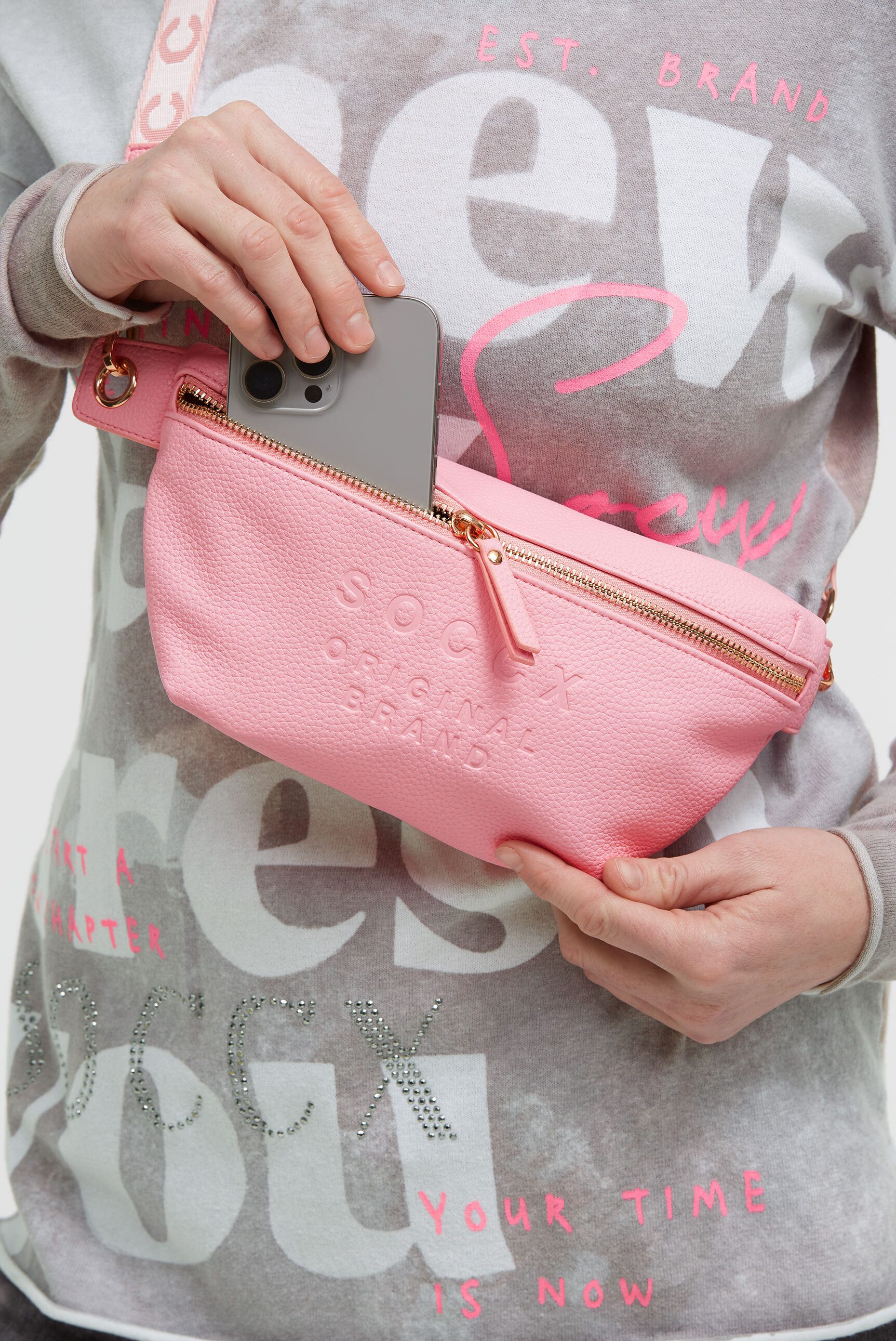 SOCCX Umhängetasche, mit Innenfach