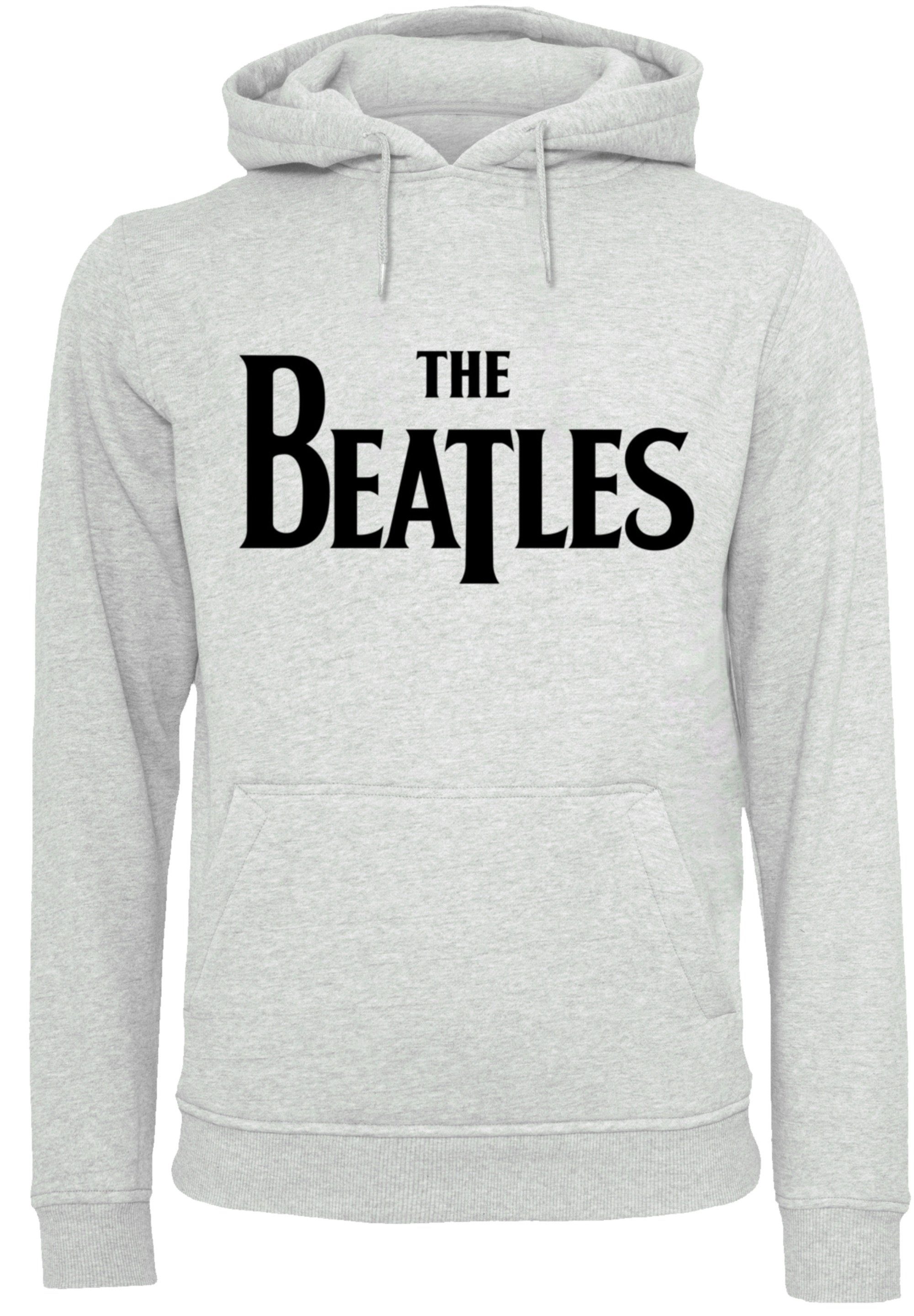 Hoodie, Rock Kapuzenpullover grey Logo Band Drop T Beatles Warm, heather Musik F4NT4STIC The Bequem