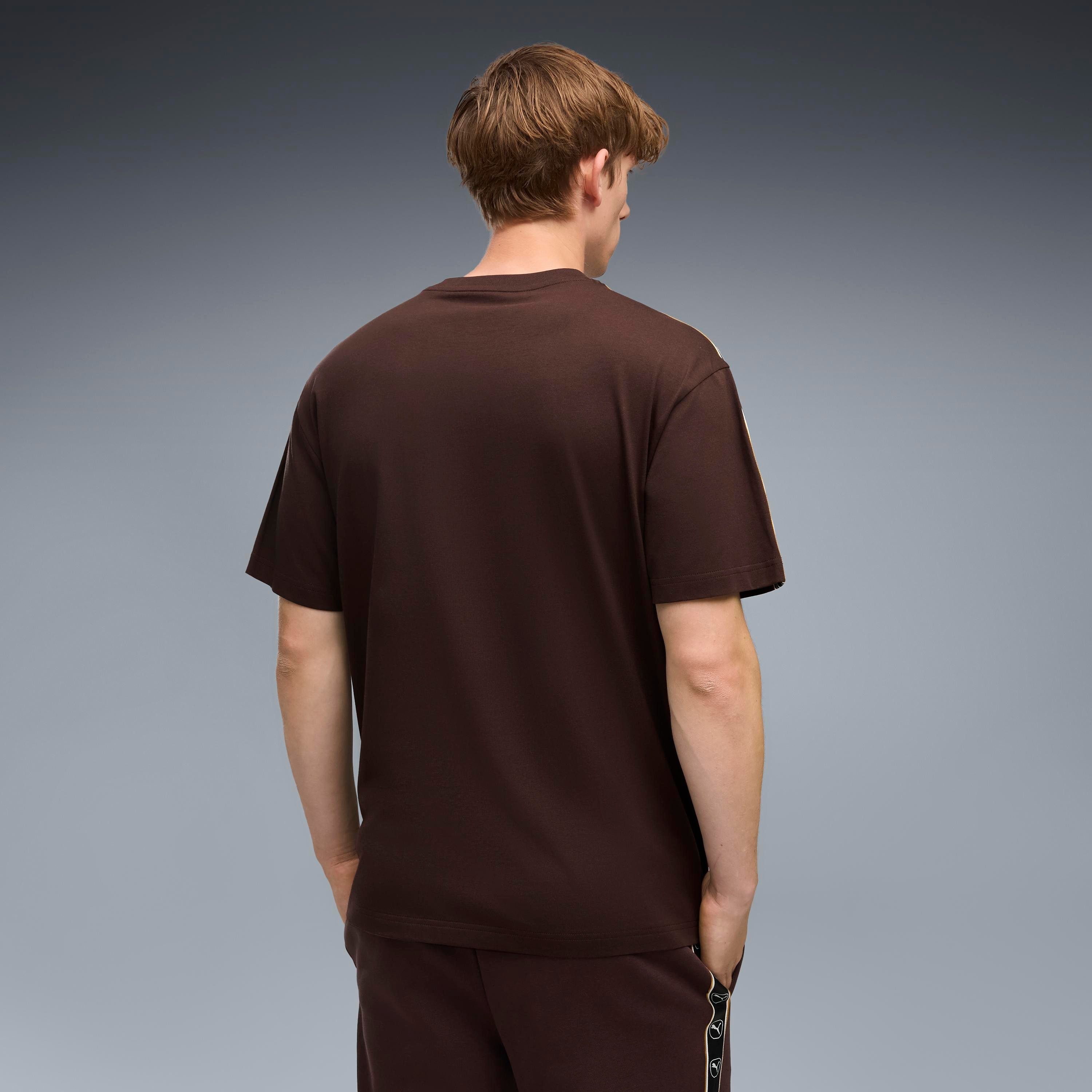 PUMA T-Shirt ESS ELEVATED TAPE RELAXED TEE mit Kurzarm, bedruckte oder unifarbene Optik, Relaxed Fit – Bild 2 von 5